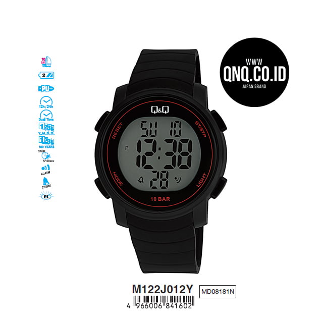 Jam Tangan digital Q&Q Original M122J012Y
