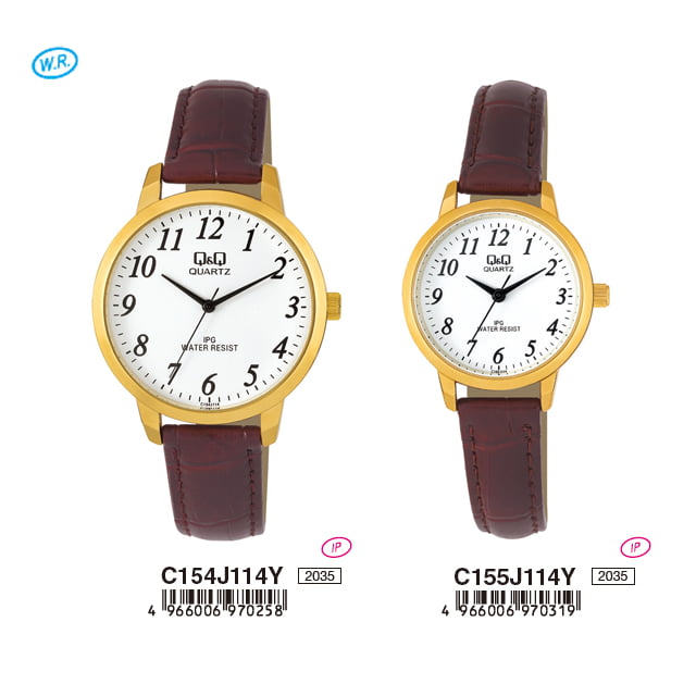 Jam Tangan Couple Q&Q Original C154J114Y & C155J114Y