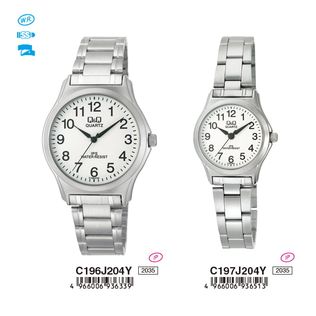 Jam Tangan Couple Q&Q Original C196J204Y & C197J204Y