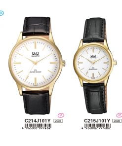 Jam Tangan Couple Q&Q Original C214J101Y & C215J101Y
