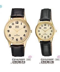Jam Tangan Couple Q&Q Original C214J103Y & C215J103Y