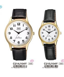 Jam Tangan Couple Q&Q Original C214J104Y & C215J104Y