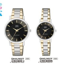 Jam Tangan Couple Q&Q Original Q944J402Y & Q945J402Y