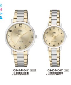 Jam Tangan Couple Q&Q Original Q944J404Y & Q945J404Y