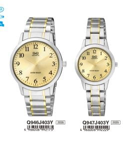 Jam Tangan Couple Q&Q Original Q946J403Y & Q947J403Y