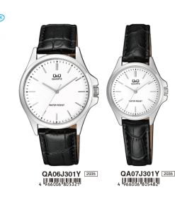 Jam Tangan Couple Q&Q Original QA06J301Y & QA07J301Y