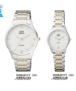 Jam Tangan Couple Q&Q Original S328J211Y & S329J211Y