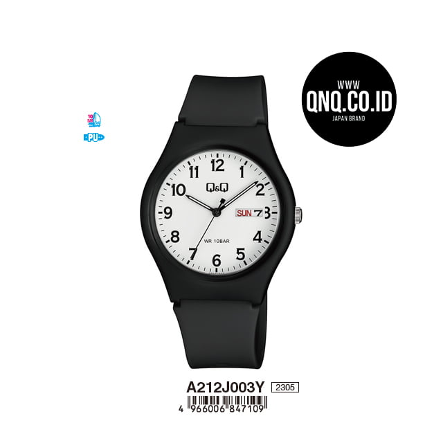 Jam Tangan Analog Q&Q Original A212J003Y