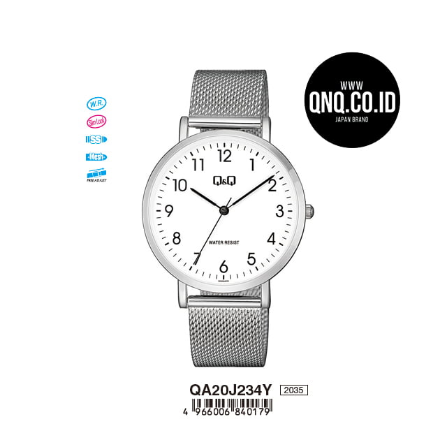 Jam Tangan Analog Q&Q Original QA20J234Y