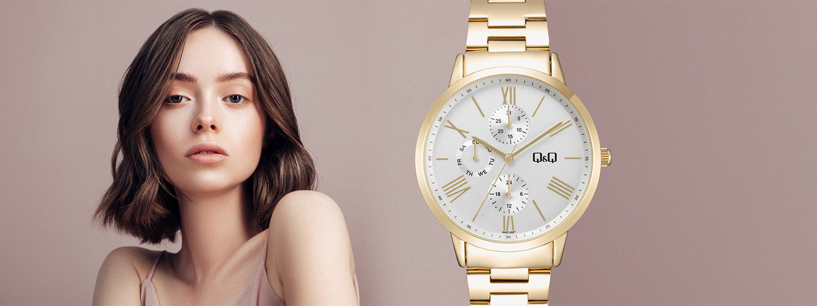 jam tangan wanita qnq original