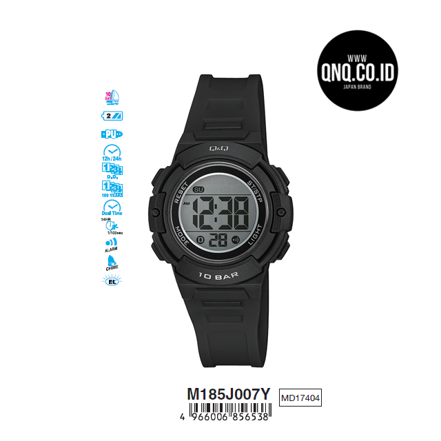 Jam Tangan Digital Q&Q Original M185J007Y