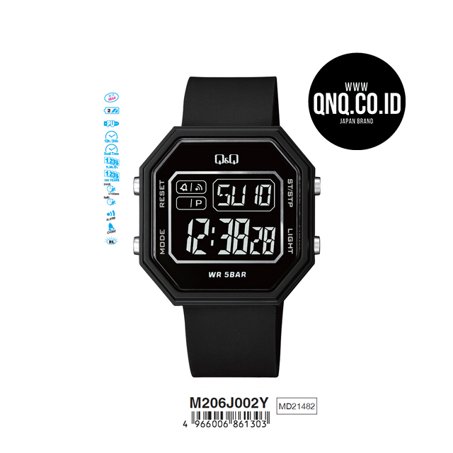 Jam Tangan Digital Q&Q Original M206J002Y