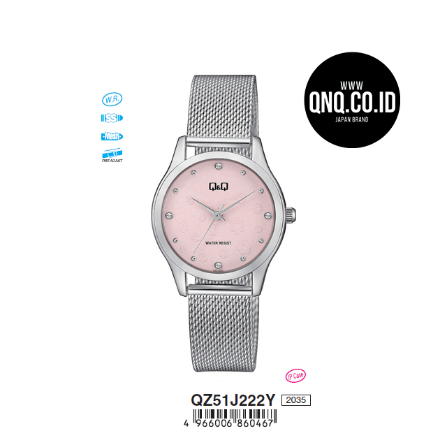 Jam Tangan Analog Q&Q Original QZ51J222Y