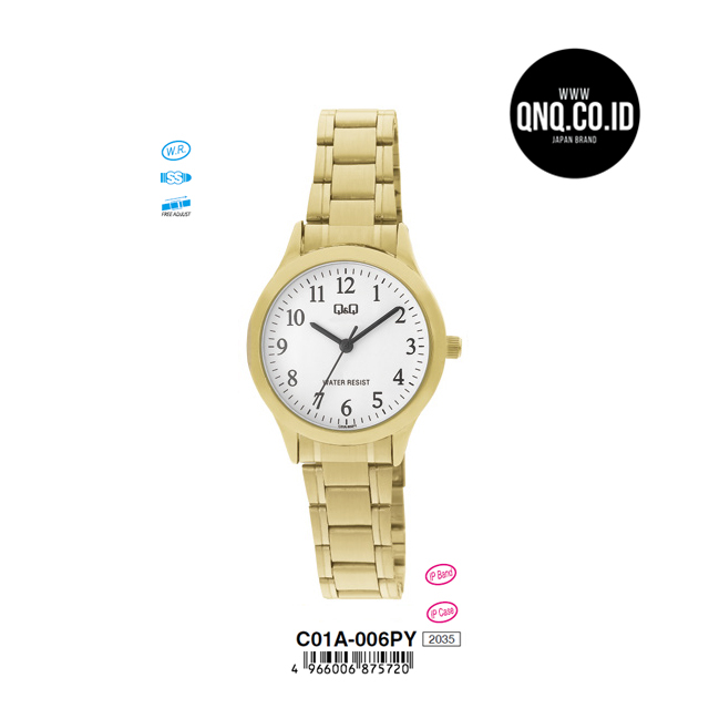 Jam Tangan Analog Q&Q Original C01A-006PY