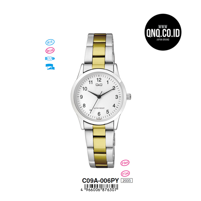 Jam Tangan Analog Q&Q Original C09A-006PY