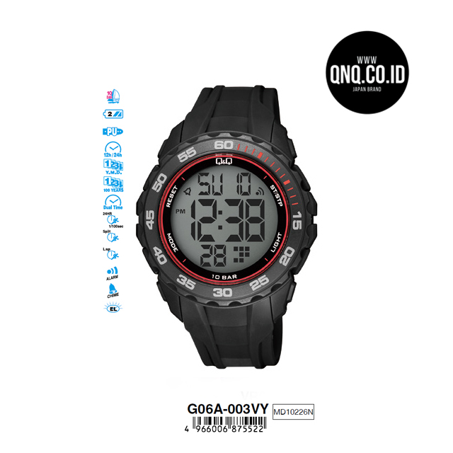 Jam Tangan Digital Q&Q Original G06A-003