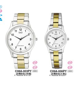Jam Tangan Analog Q&Q Original C08A-003PY & C09A-006PY