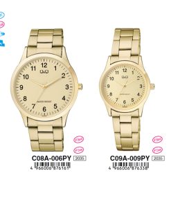 Jam Tangan Analog Q&Q Original C08A-006PY & C09A-009PY