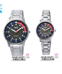 Jam Tangan Analog Q&Q Original Q50B-002PY & Q52B-002PY