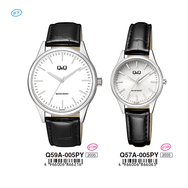 Jam Tangan Analog Q&Q Original Q59A-005PY & Q57A-005PY