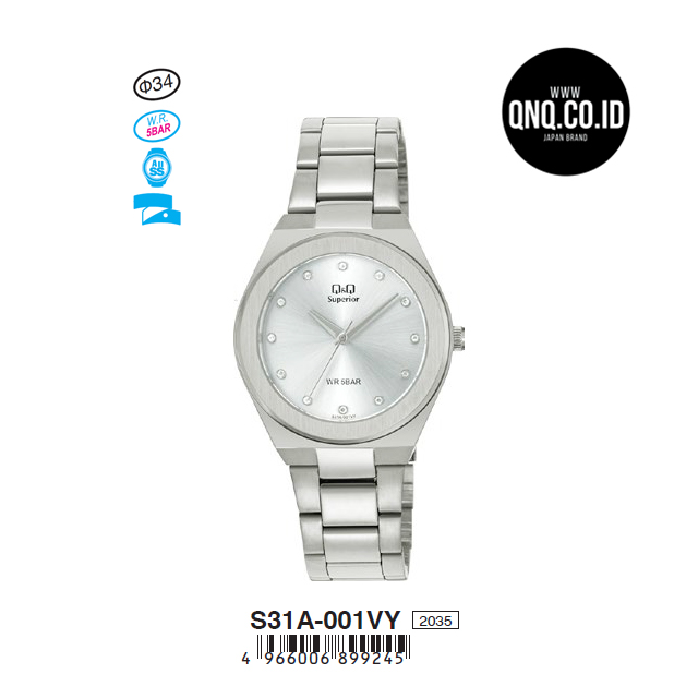 Jam Tangan Analog Q&Q Original S31A-001VY