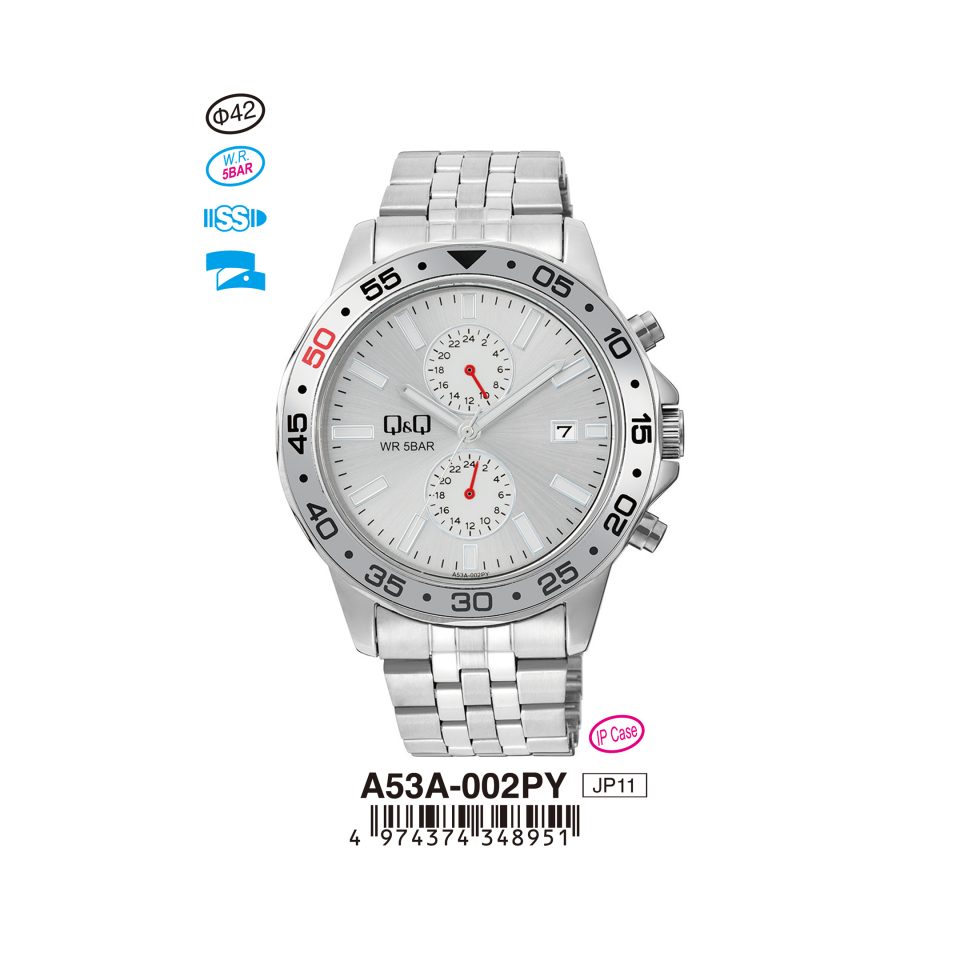 Q&Q A53A002PY Jam Tangan Pria