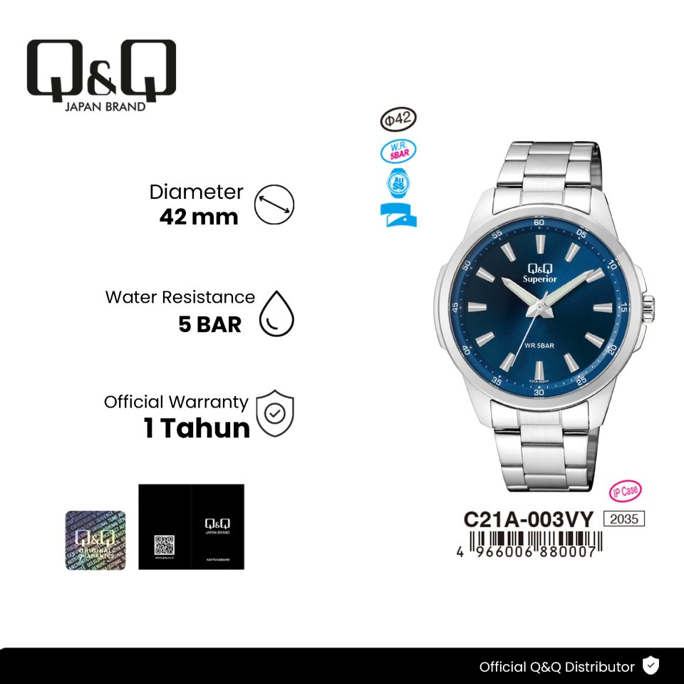 Q&Q C21A003VY Jam Tangan Pria