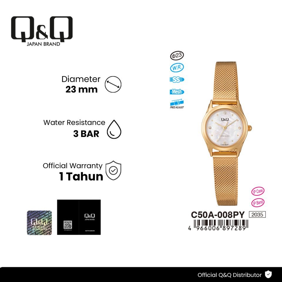 Q&Q C50A008PY Jam Tangan Wanita