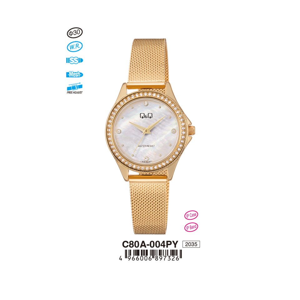 Q&Q C80A-004PY Jam Tangan Wanita