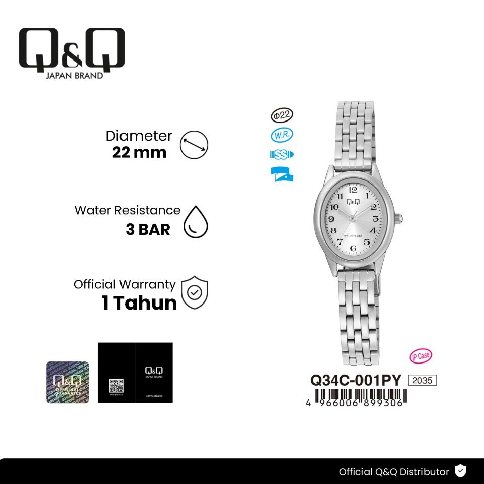 Q&Q Q34C001PY Jam Tangan Wanita