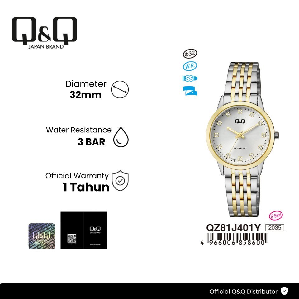 Q&Q QZ81J401PY Jam Tangan Wanita