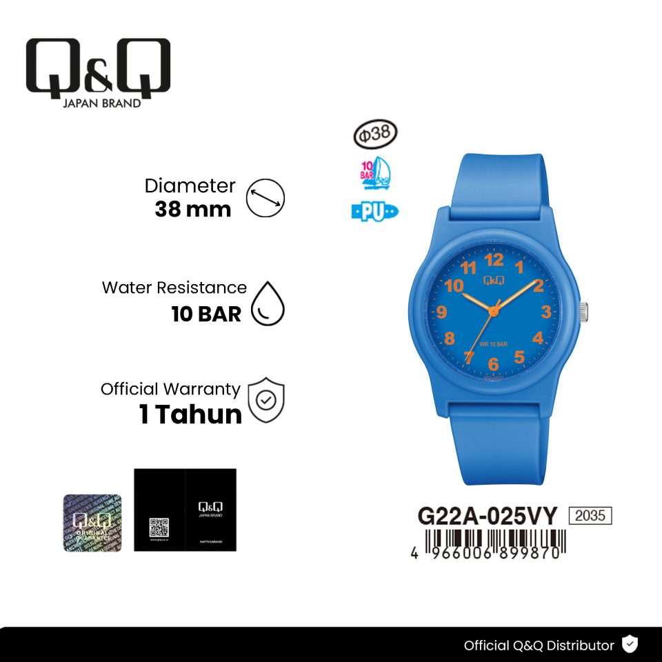 Q&Q G22A025VY Jam Tangan Pria dan Wanita