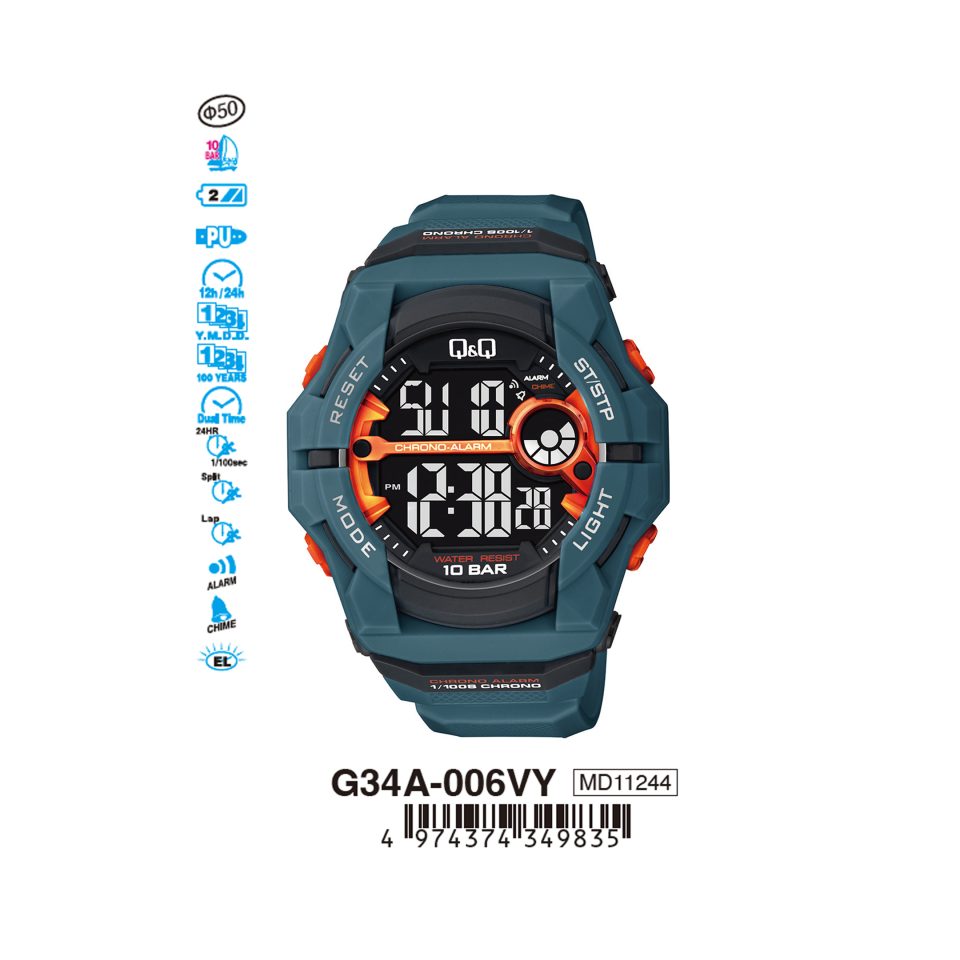 Q&Q G34A006VY Jam Tangan Pria Wanita