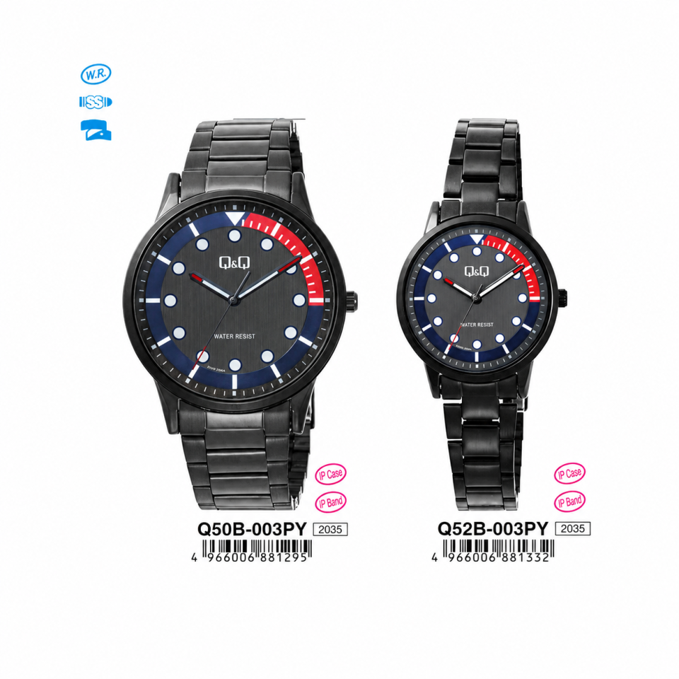 Q&Q Q50B003PY - Q52B003PY Jam Tangan Couple