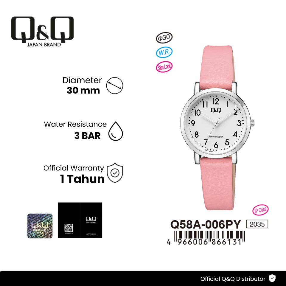 Q&Q Q58A006PY Jam Tangan Wanita