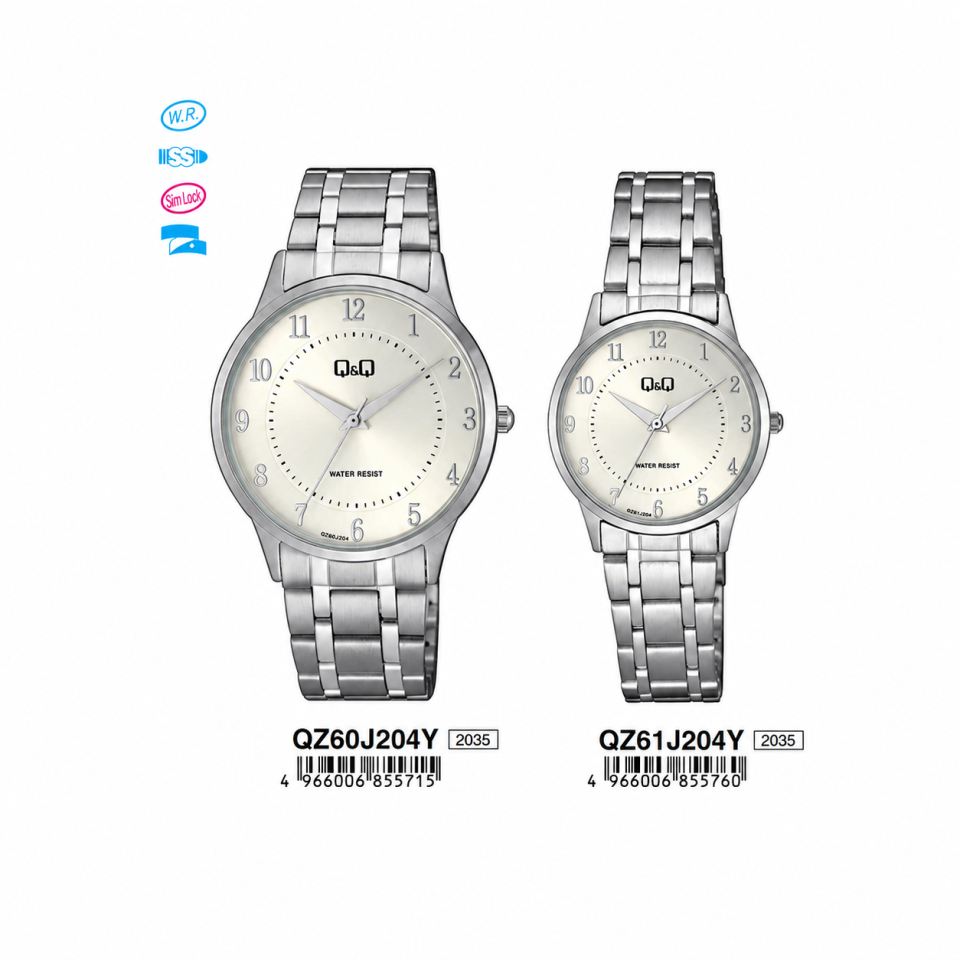 Q&Q QZ61J204Y - QZ61J204Y Jam Tangan Couple