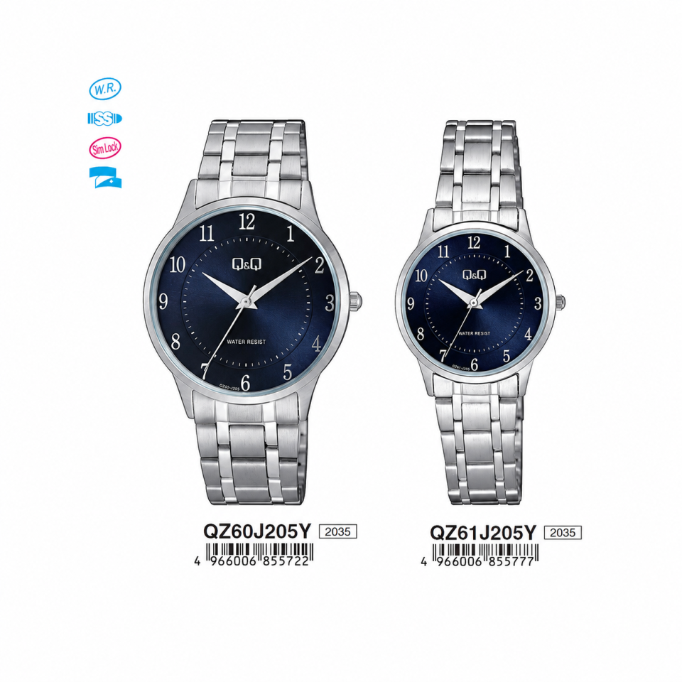 Q&Q QZ61J205Y - QZ61J205Y Jam Tangan Couple
