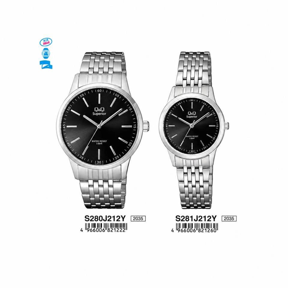 Q&Q S290J212Y - S291J212Y Jam Tangan Couple