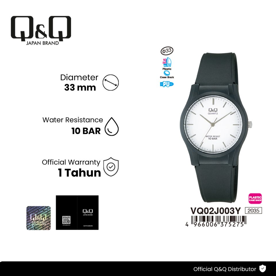 Q&Q VQ02J003Y Jam Tangan Wanita