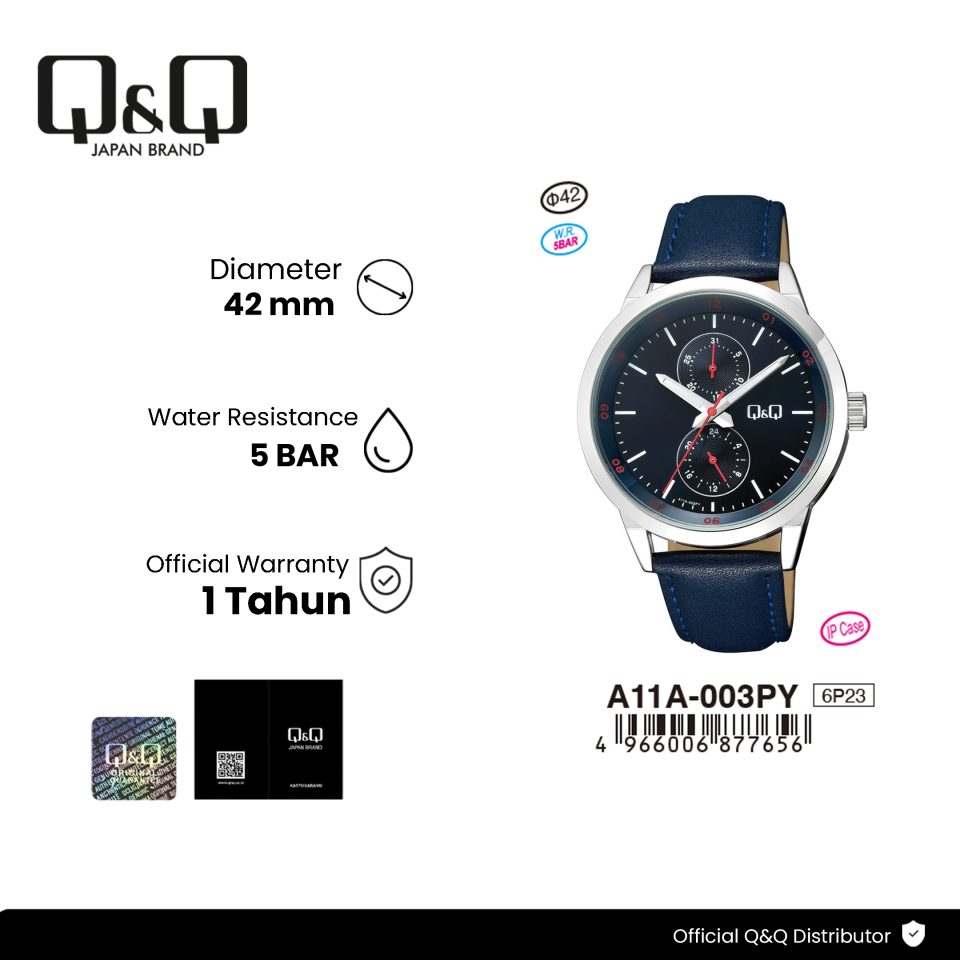 Q&Q A11A003PY Jam Tangan Pria