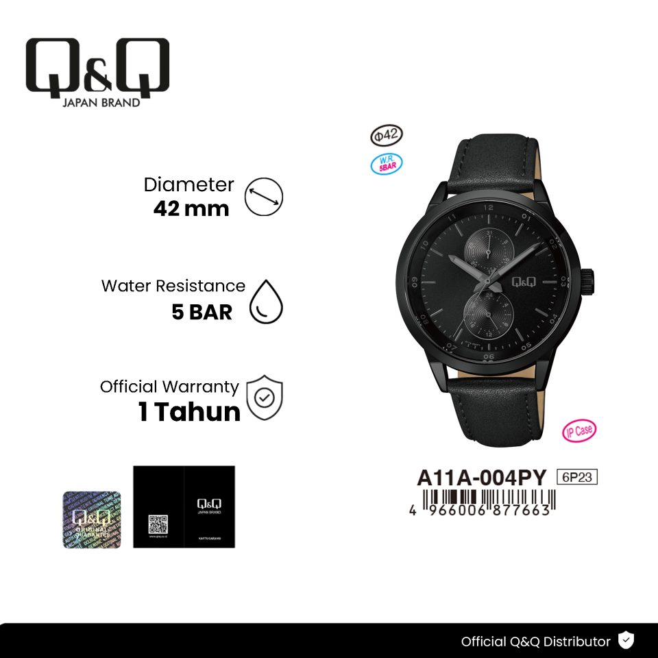 Q&Q A11A004PY Jam Tangan Pria