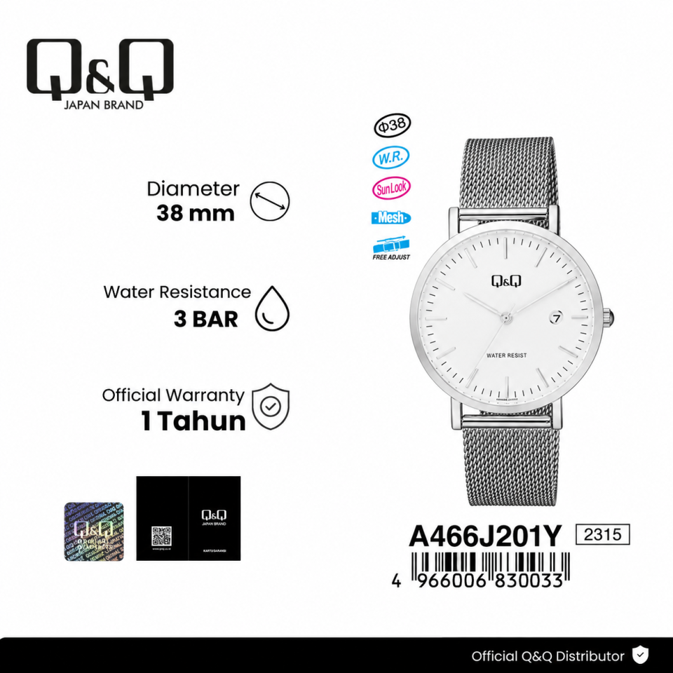Q&Q A466-201Y Jam Tangan Wanita