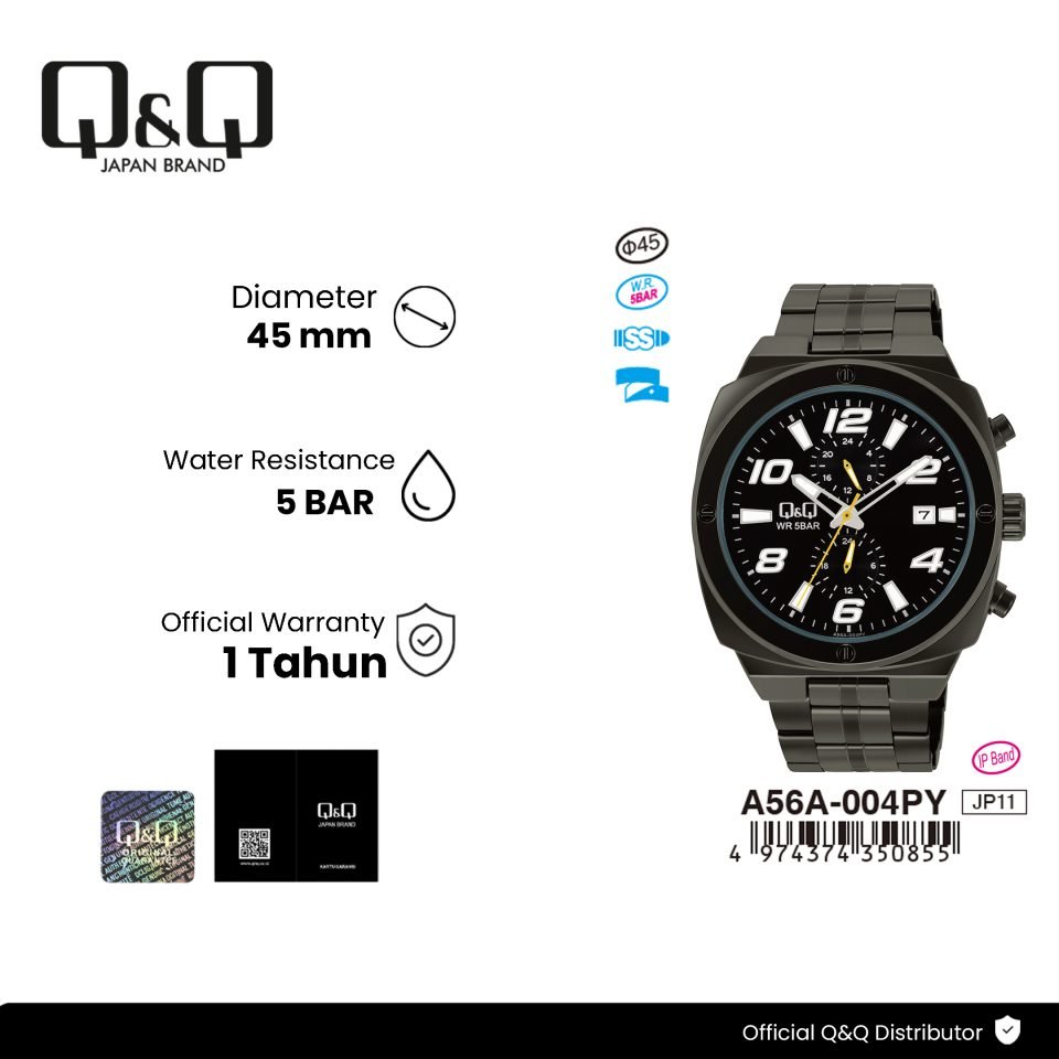 Q&Q A56A004PY Jam Tangan Pria