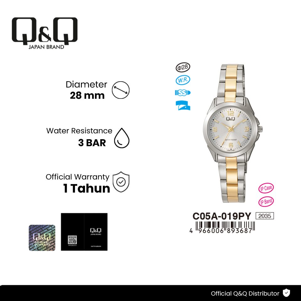 Q&Q C05A019PY Jam Tangan Wanita