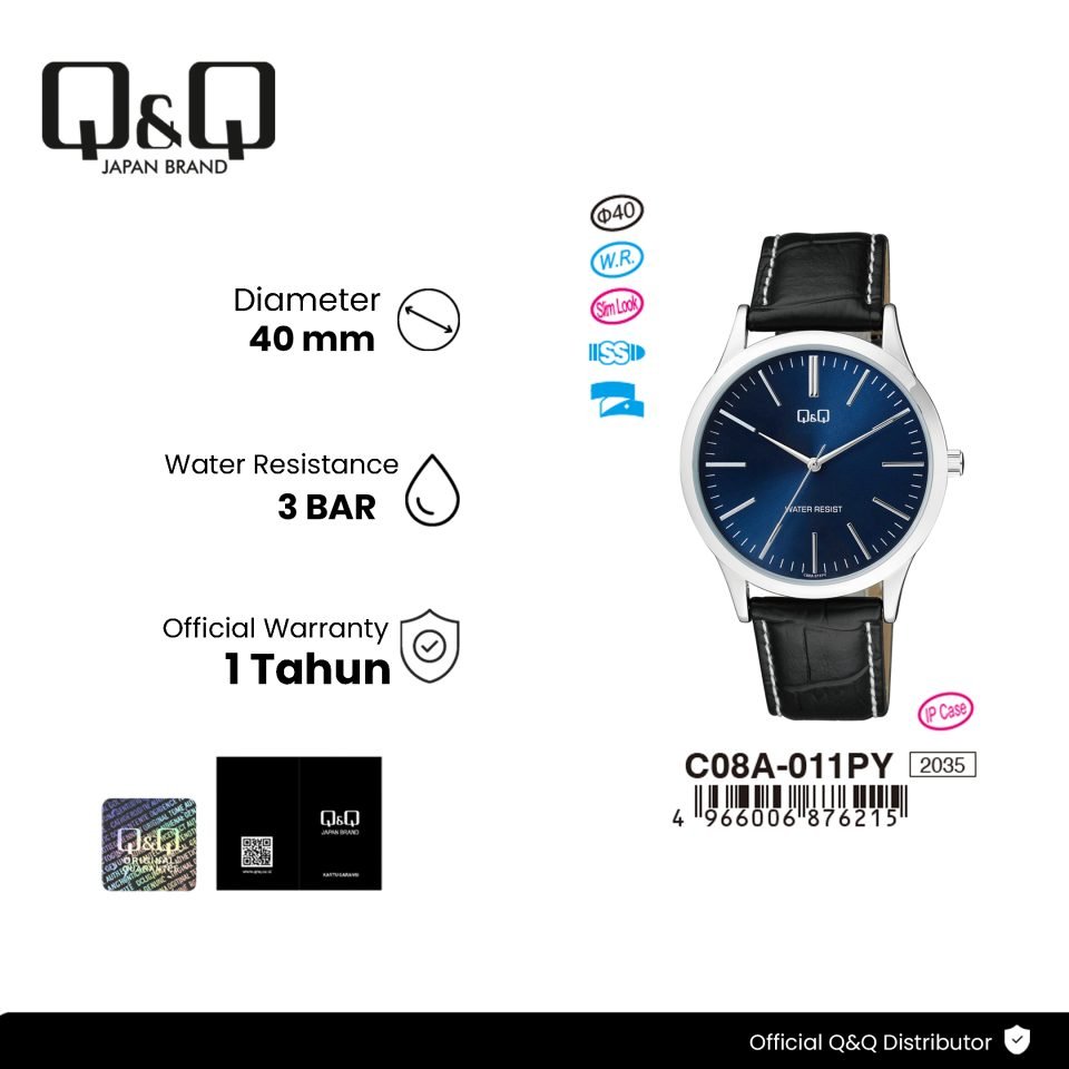 Q&Q C08A011PY Jam Tangan Pria