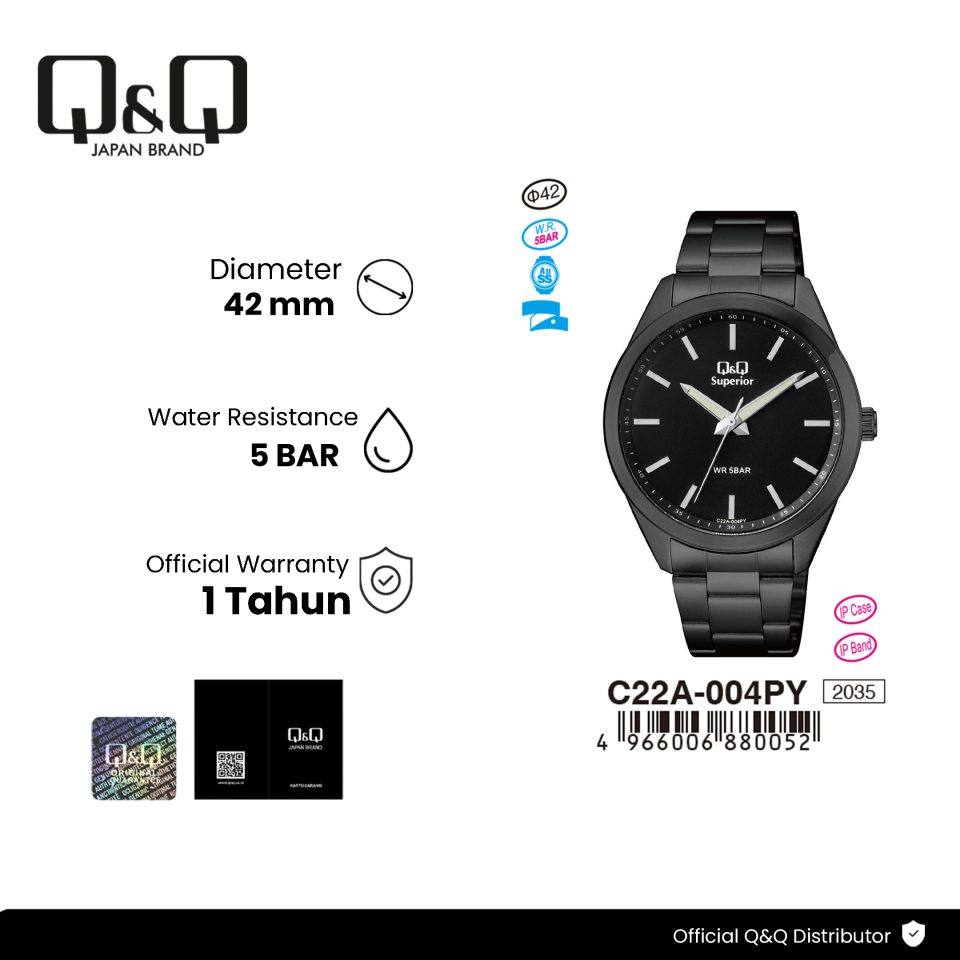 Q&Q C22A004PY Jam Tangan Pria