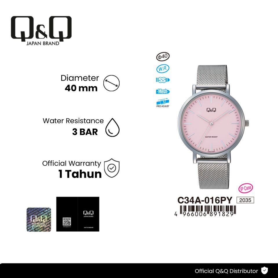 Q&Q C34A016PY Jam Tangan Wanita