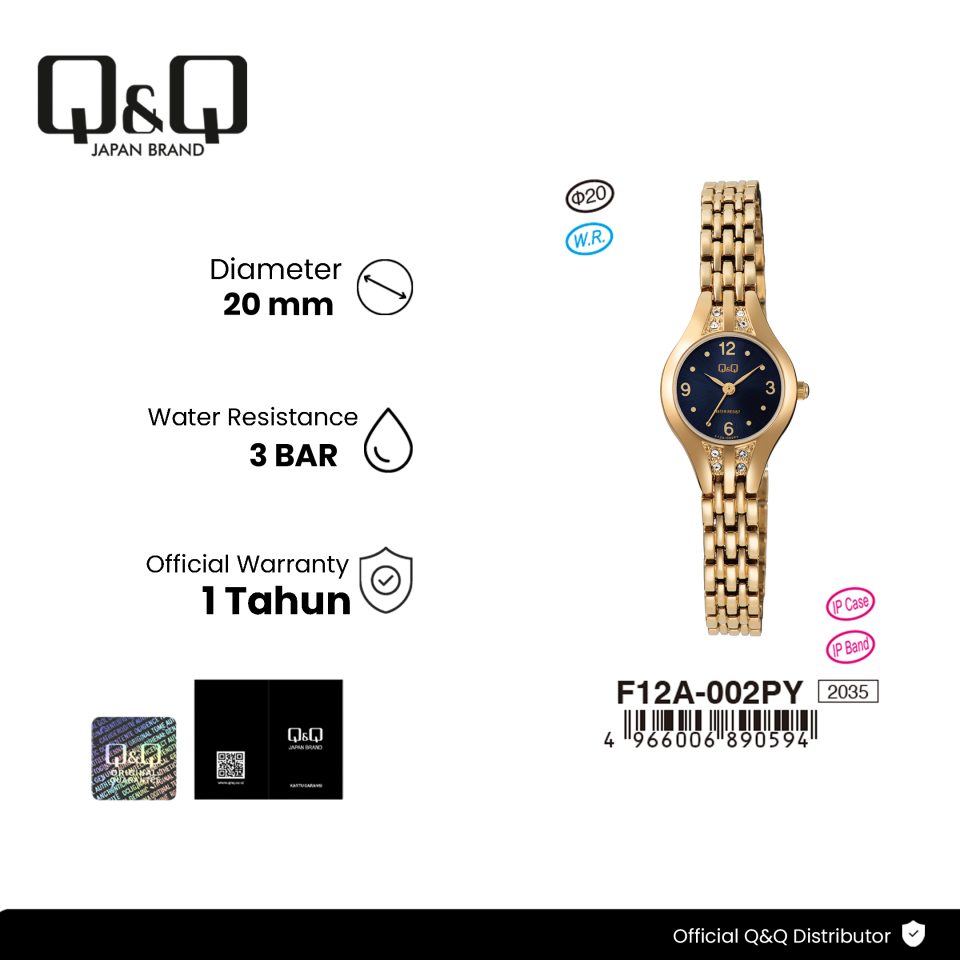 Q&Q F12A-002PY Jam Tangan Wanita