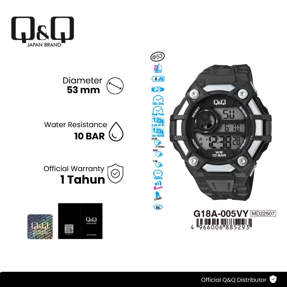 Q&Q G18A005VY Jam Tangan Pria