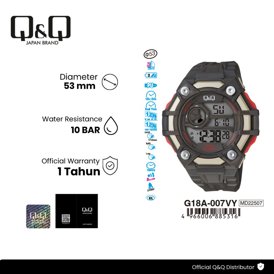 Q&Q G18A007VY Jam Tangan Pria